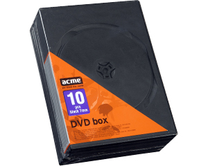 DVD kaste, 2CD, melna, 7mm